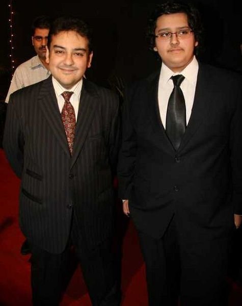 Adnan Sami with his son