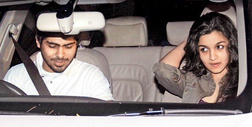 Alia Bhatt with Ali Dadarkar