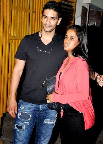 Angad Bedi with Arpita Khan