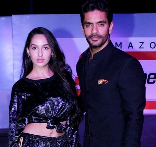Angad Bedi with Nora Fatehi