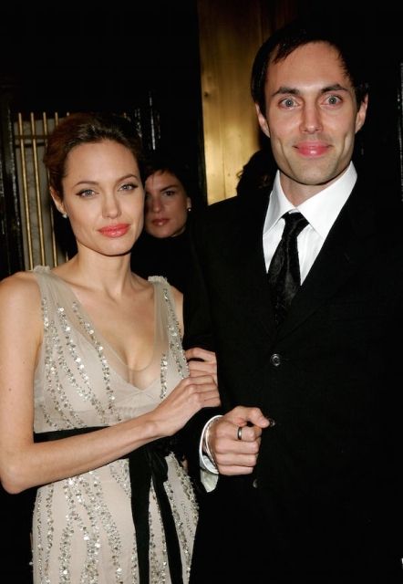 Angelina Jolie with her brother