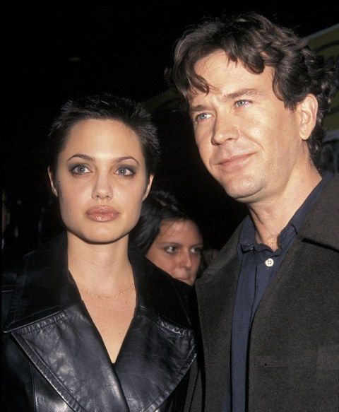 Angelina Jolie with Timothy Hutton