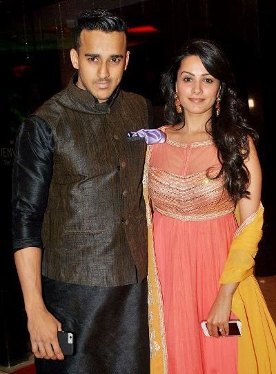 Anita Hassanandani with her husband