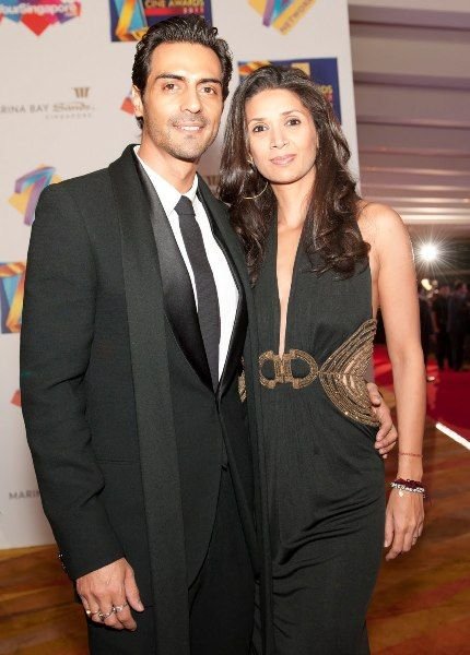 Arjun Rampal With His Wife Mehr Jesia