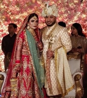 B Praak With His Wife Meera