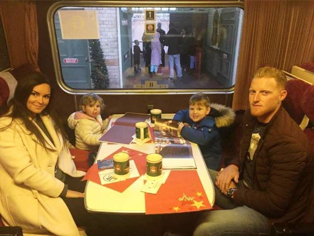Ben Stokes with his wife and sons