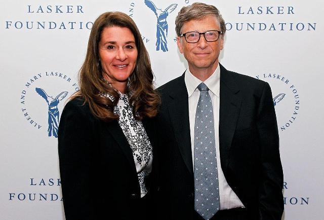 Bill Gates with his wife