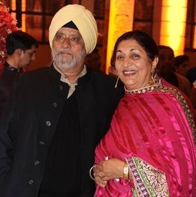 Angad Bedi parents, Bishan Singh Bedi and Anju Inderjit Bedi