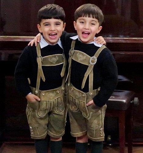 Celina Jaitley sons Winston Haag & Viraaj Haag