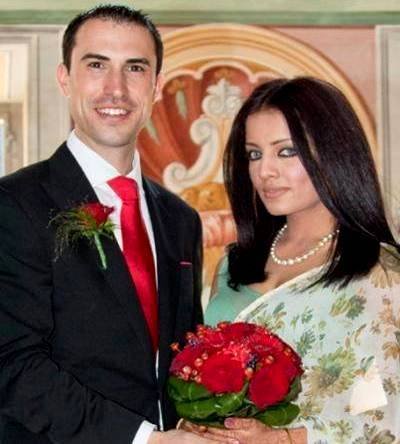 Celina Jaitley with her husband Peter Haag