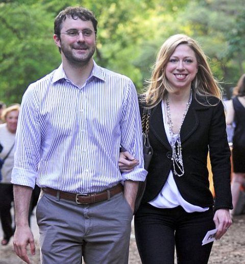 Chelsea Clinton with her husband Marc Mazvinsky