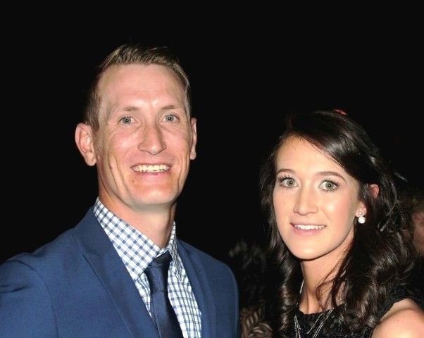 Chris Morris with Lisa Oosthuizen