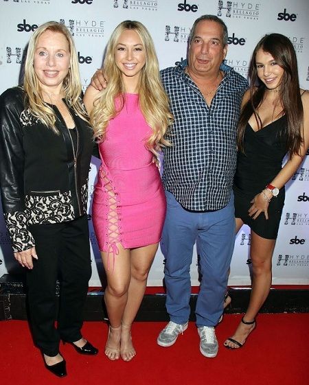 Corinne Olympios with her family