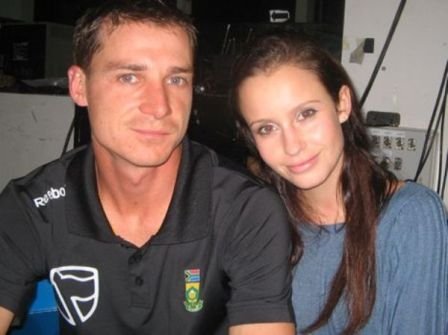 Dale Steyn with his wife Jeanne Kietzmann