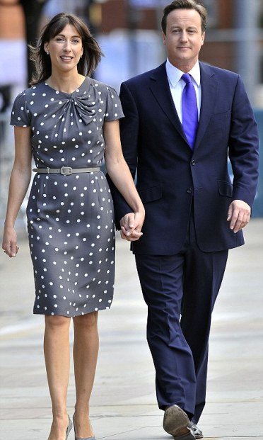 David Cameron with his wife Samantha