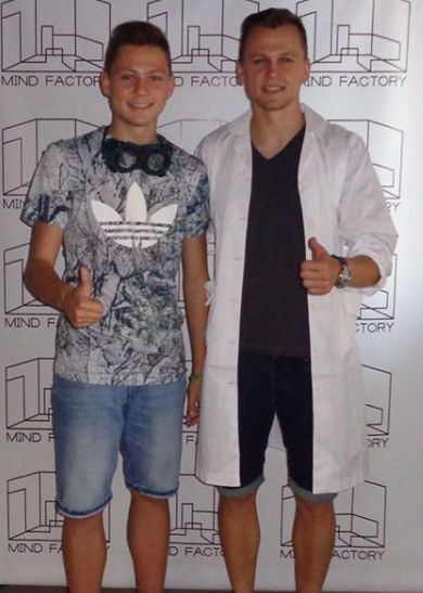Denis Cheryshev with his brother