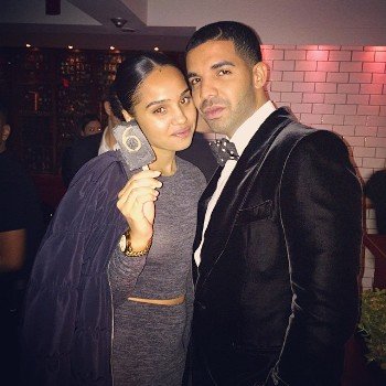 Drake with his sister