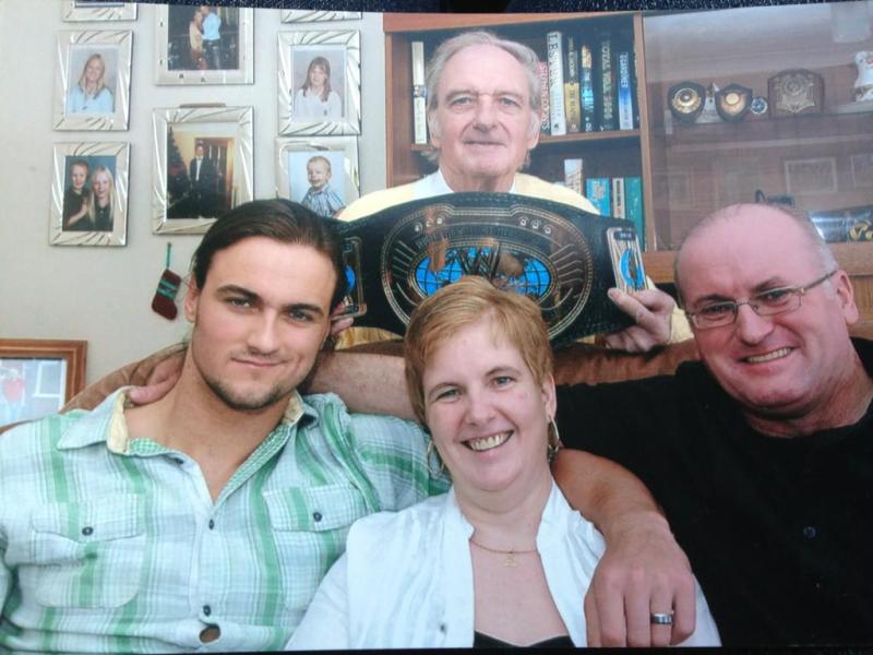 Drew McIntyre With His Parents