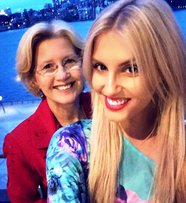 Erin Holland with her mother