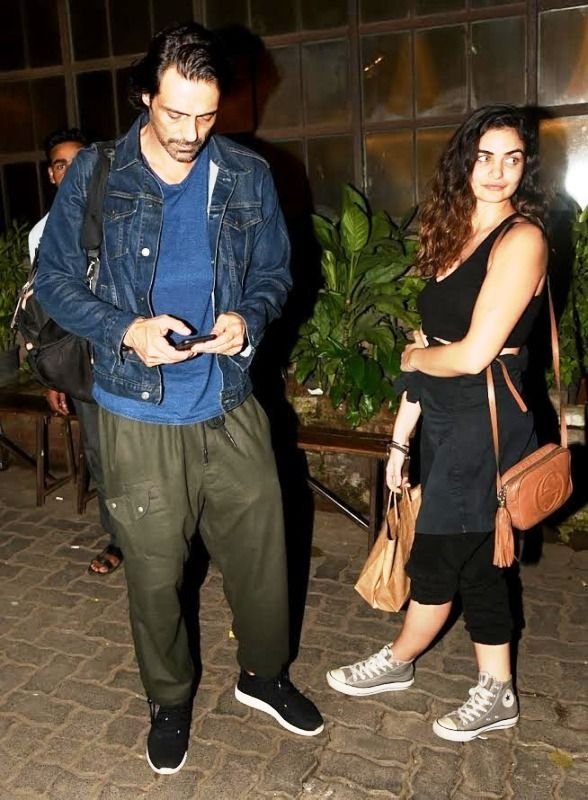 Arjun Rampal With Gabriella Demetriades