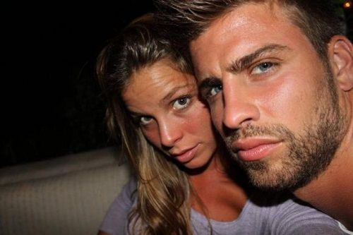 Gerard Pique with Nuria Tomas