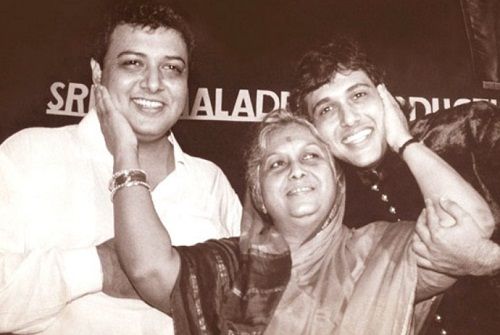 Govinda With His Mother And Brother