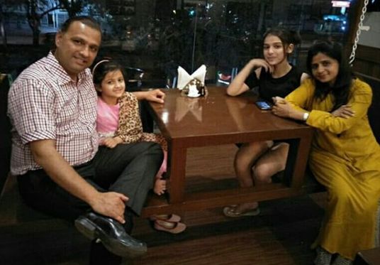 Gracy Goswami with her family