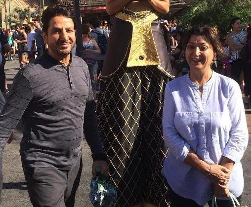 Gurdas Maan with his wife