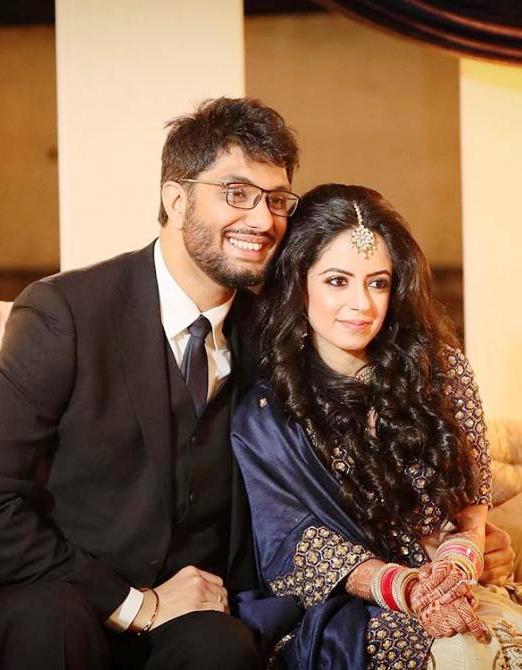 Gursimran Khamba with his wife Ismeet Kohli