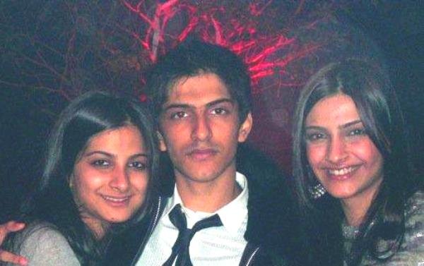 Rhea Kapoor with her brother and sister