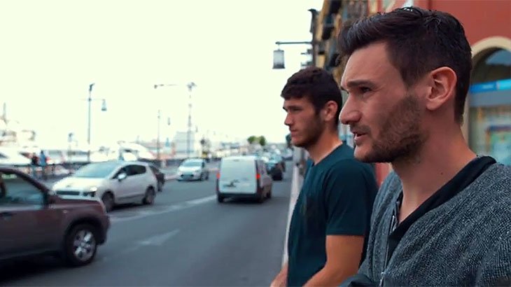 Hugo Lloris with his brother Gautier Lloris