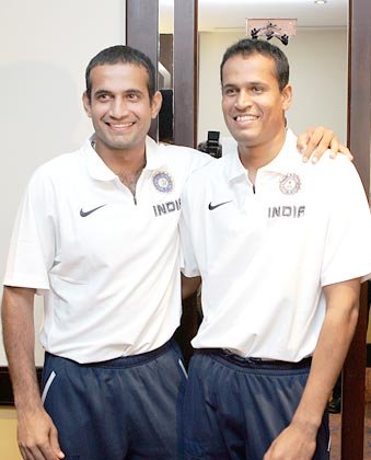 Irfan Pathan with his brother