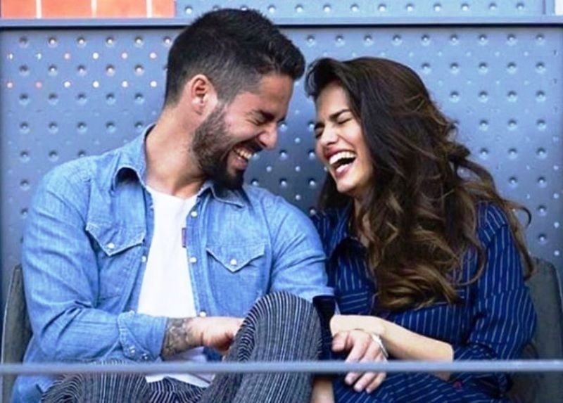 Isco with Sara Salamo