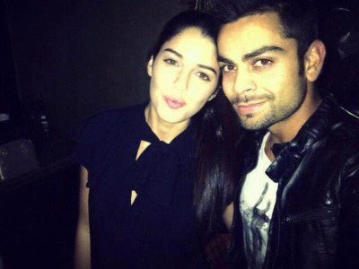 Izabelle Leite with Virat Kohli