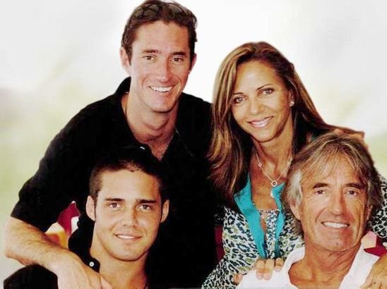 James Matthews with his family