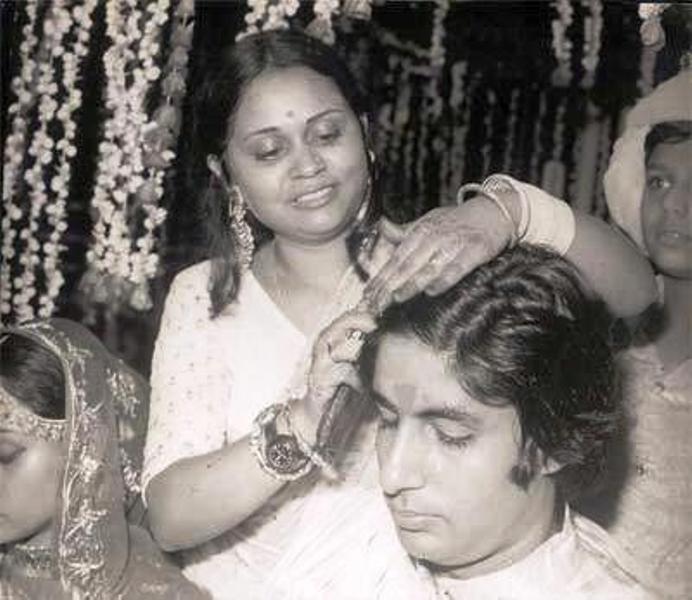 Jaya Bachchanu0027s Sister with Amitabh Bachchan
