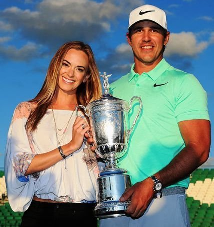 Jena Sims with Brooks Koepka