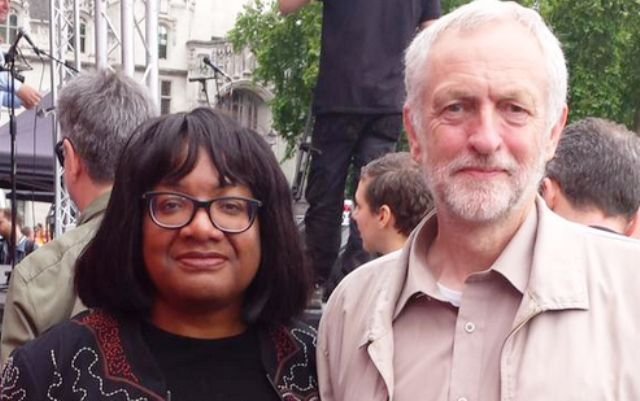 Jeremy Corbyn with Diane Abbott
