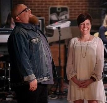 Jesse Larson with his wife