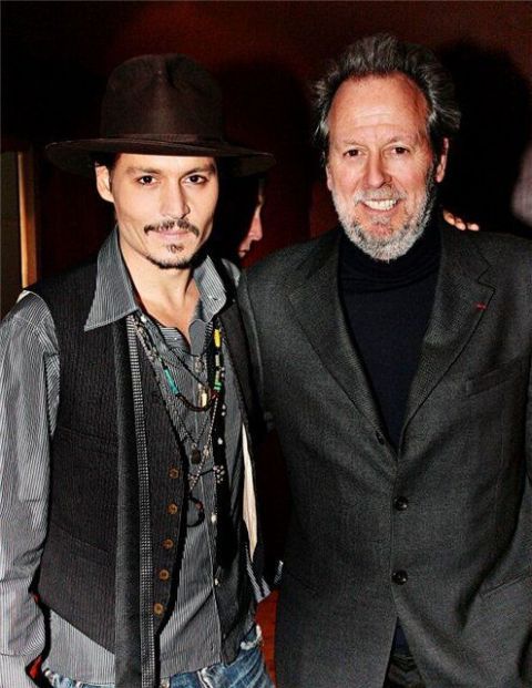 Johnny Depp with his brother Daniel Depp