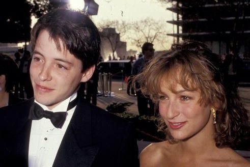 Johnny Depp with his girlfriend Jennifer Grey