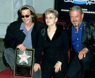 Johnny Depp with his parents