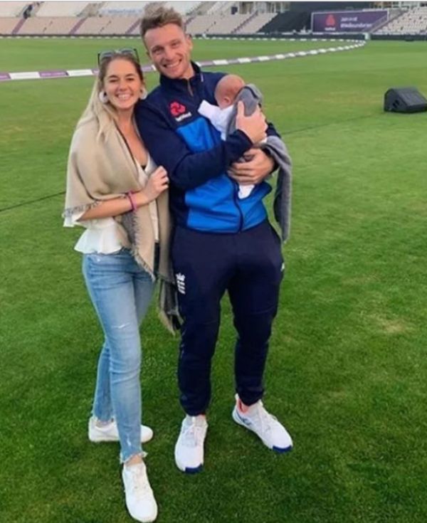 Jos Butler with His Wife Louise Butler and Daughter