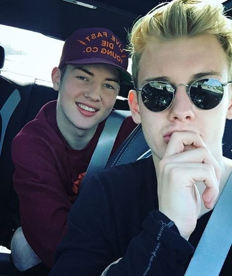 Julian Brandt with his brother Jannis Brandt