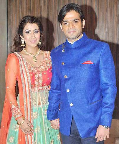 Karan Patel with his wife