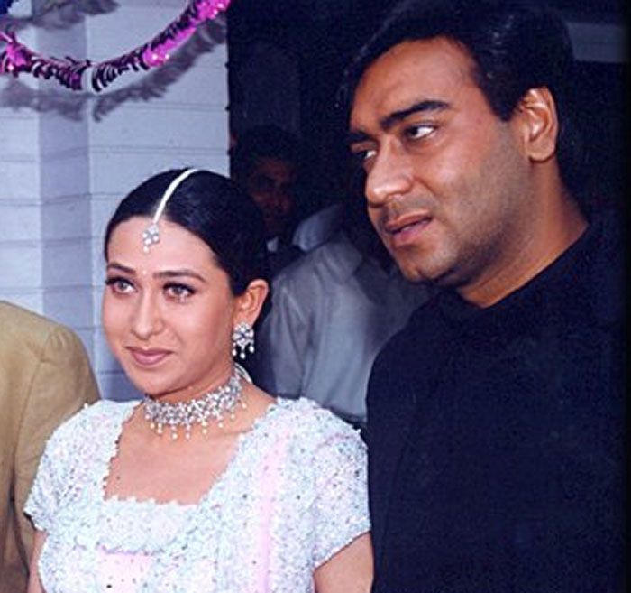 Karisma Kapoor with Ajay Devgan