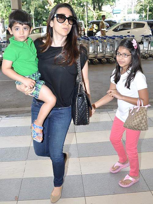 Karisma Kapoor with her children