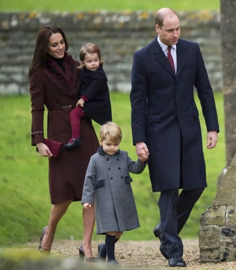 Kate Middleton With Her Husband And Children
