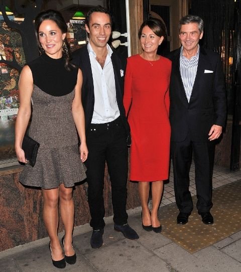 Kate Middleton With Her Parents And Brother