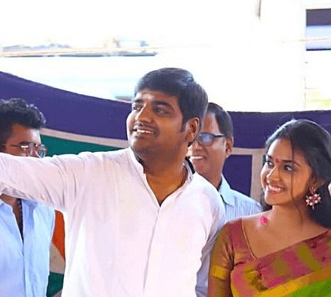 Keerthy Suresh and Sathish